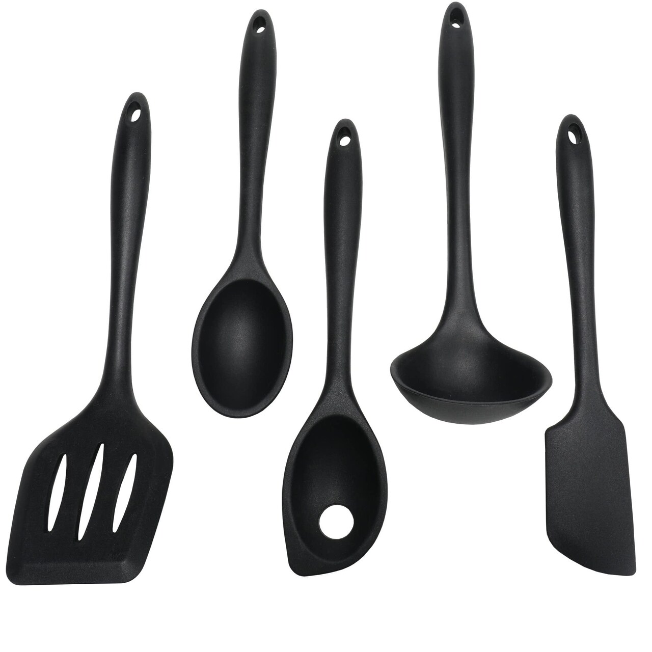 Chef Craft 5 Piece Premium Silicone Kitchen Tool and Utensil Set